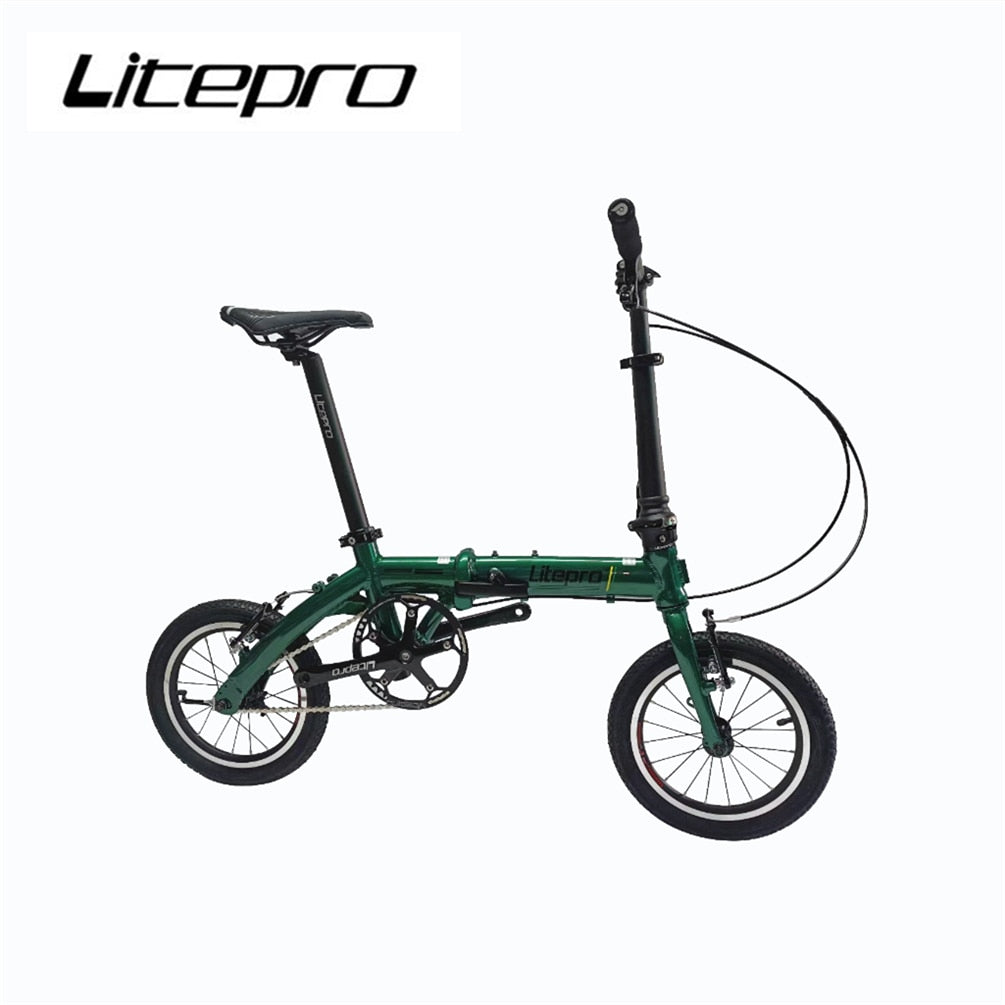 Litepro 14 16Inch Single Speed Folding Bike Aluminum Alloy Mini Outer 3 Speed Bicycle Vehicle