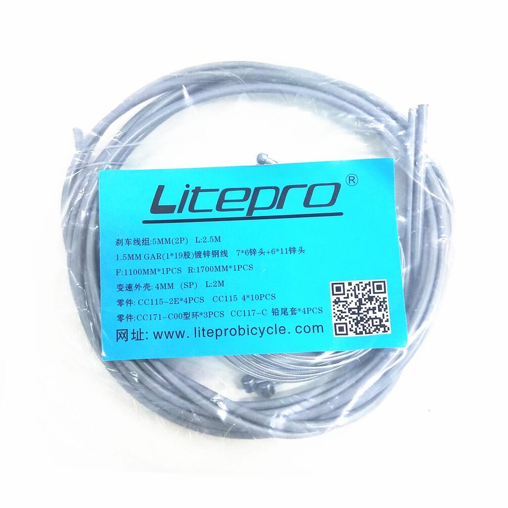 Litepro Elite MTB Mountain Road Bike Brake Cable Sets Line Pipe Transmission Shift Cable Housing Sets Bicycle Parts