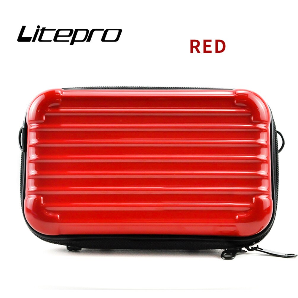 Litepro-Litepro For Bromp Bicycle Pig Nose Bag Waterproof Mini Suitcase Storage Folding Bike Portable Headstock