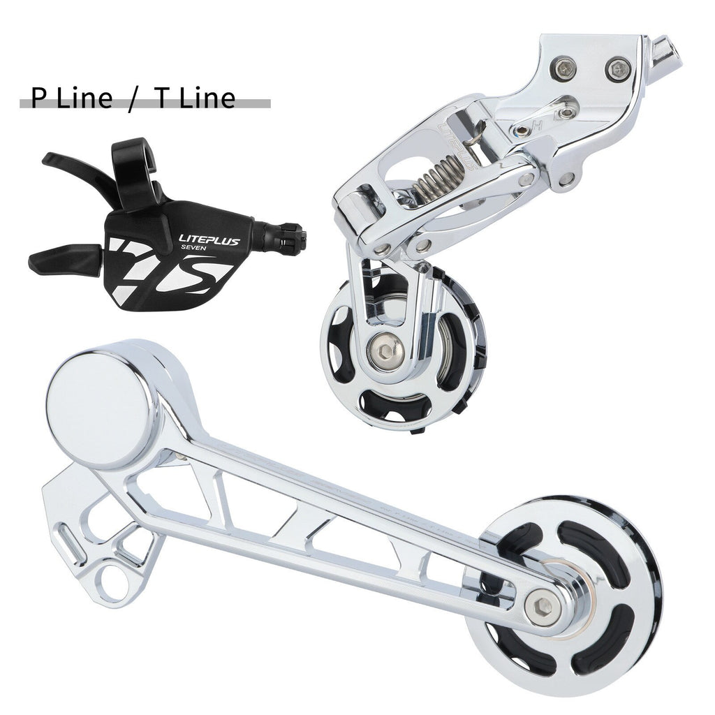 Litepro Liteplus For Bromp Folding Bike External 7S Transmission Aluminum Alloy P/C Line Upgrade Rear Derailleurs Tensioner