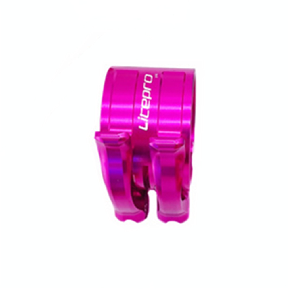 Litepro-Litepro Seat Tube Clip Double-layer Adjustment Buckle Titanium Shaft QR Seatpost Bundle Seat Rod Clamp For Birdy Bicycle