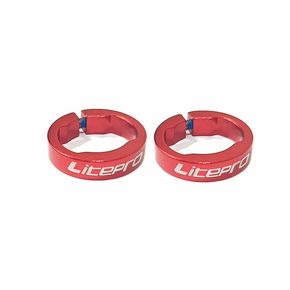 Litepro Double-Sided Lock Ring for 22.2mm Handlebars – Aluminum Alloy, 8mm Height (9.3g) – Multiple Colors