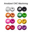 Litepro 1pc Integrated Hollow Crank Cap Cover Aluminum Alloy Chainwheel Plugs Compatible With Bicycle Crankset Covers 6g