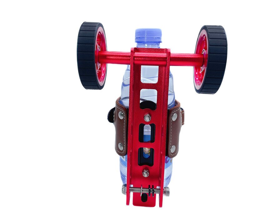 Litepro Elite Folding Bike Rolling Wheel Rack Alloy Thick Wheel Thin Wheel Bottle Cage Pushing Mount For birdy 1/2/3