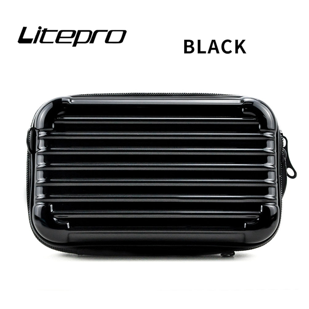 Litepro-Litepro For Bromp Bicycle Pig Nose Bag Waterproof Mini Suitcase Storage Folding Bike Portable Headstock