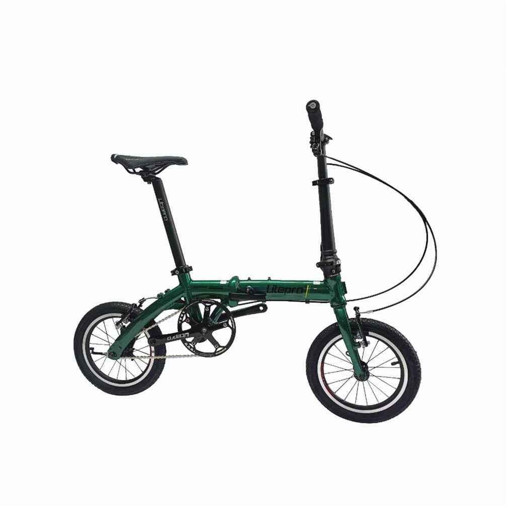 Litepro 14 16Inch Single Speed Folding Bike Aluminum Alloy Mini Outer 3 Speed Bicycle Vehicle