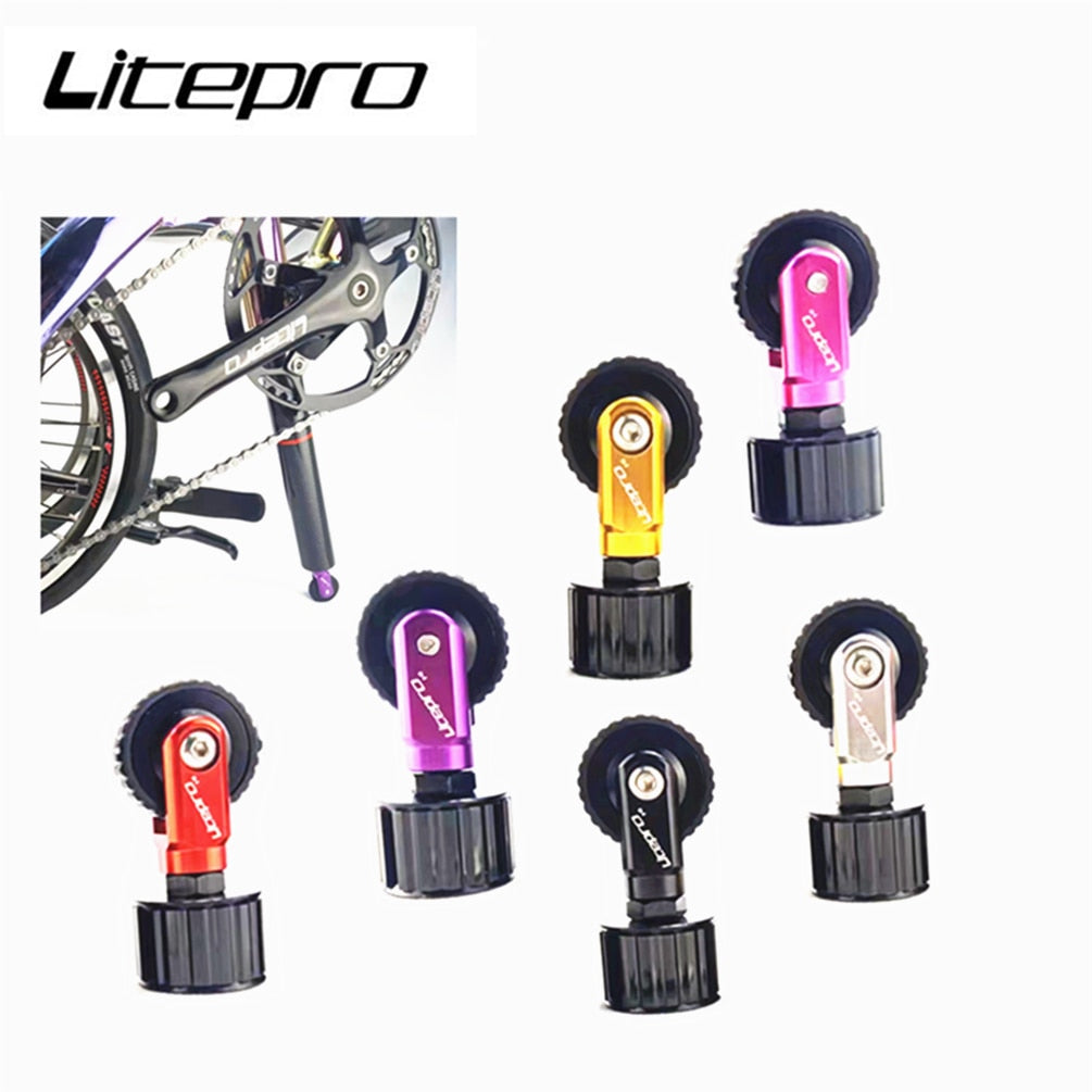 Litepro P43 33.9MM Seatpost Easy Wheel Push Wheel Folding Bicycle Seat Tube Rod 412 Easywheel