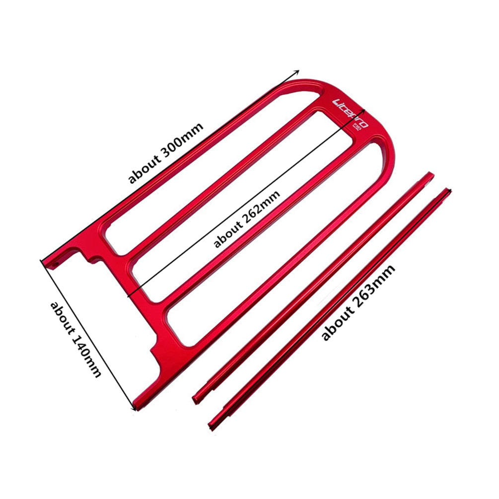 Litepro Folding Bike Rear Rack Luggage Shelf Aluminum Alloy For Bromp Bicycle Tail Shelf Holder