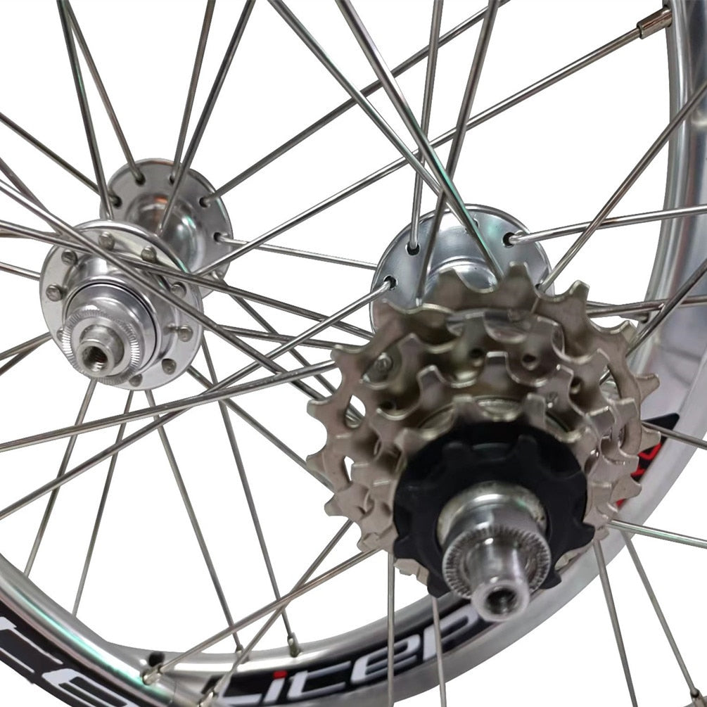 Litepro AERO 16Inch 305 349 V Brake 74mm 95mm External 5 Speed Wheelset For Dahon D5 Folding Bicycle Sealed Bearing Wheels