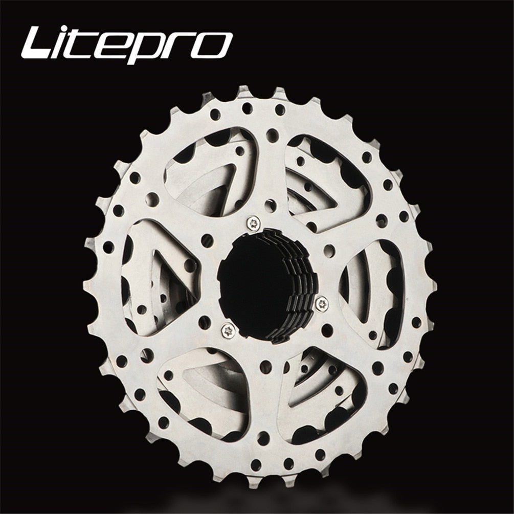 Litepro External 7 Speed Freewheel 11-28T 11-30T For Bromp Folding Bicycle Cassette Flywheel