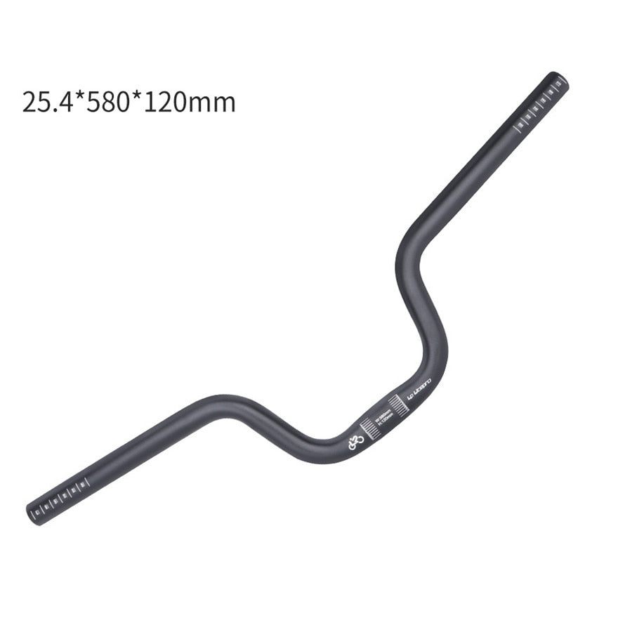Litepro U-Shaped Handlebar for Brompton Bikes – 25.4x580mm, 120mm/160mm Lift, Aluminum Alloy