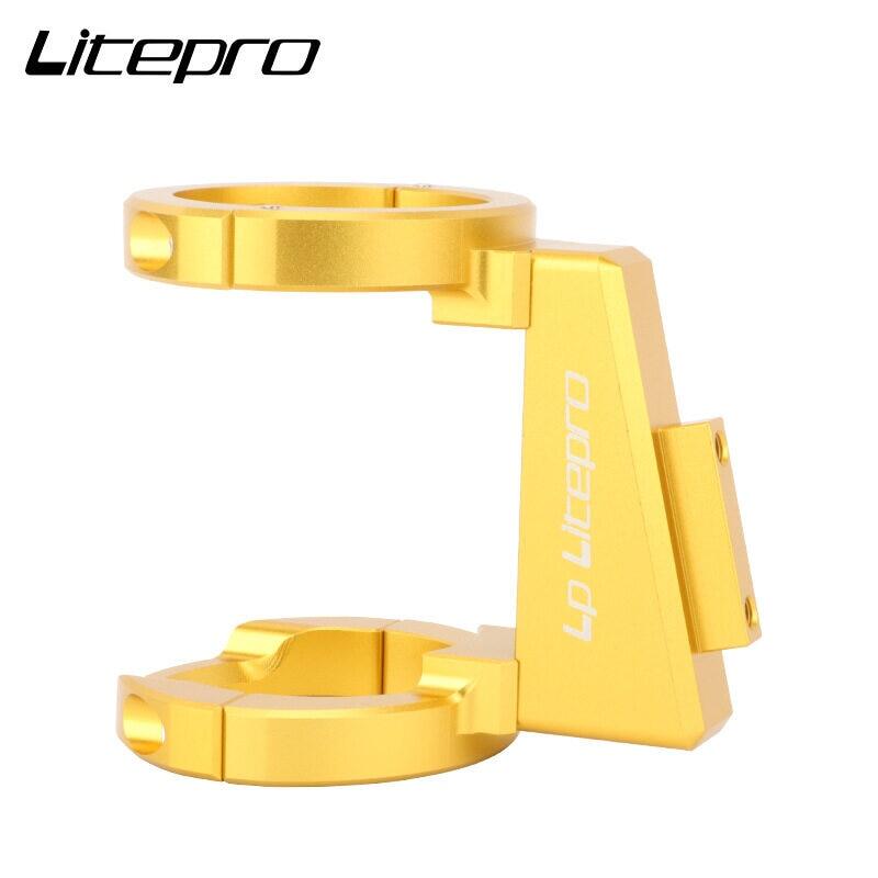 Litepro Elite Folding Bicycle K3 plus Pig Nose Front Bag Adapter Mount Alloy Modified Front Shelf Racks Bike For Fnhon Dahon