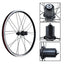 Litepro JKLapin 16" (349) Rim Brake Wheelset for Folding Bikes - Straight Pull Spokes, 74/130mm, 7-11 Speed, 20mm Height, 20H