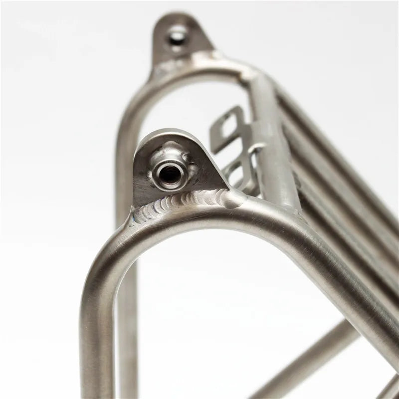 Titanium alloy folding bike standard Ti rack rear rack for trifold bik ...