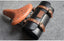 Bicycle bag handmade leather rainproof riding bag handlebar saddle bag fit brompton road bike MTB PU leather tool bag
