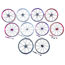Litepro 14"/16" 3-Speed Wheelset for Folding Bikes - 9-13-17T, 74/85mm, 20H, 303g/517g, 5 Colors