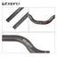 Litepro Carbon Fiber M-Bar for Folding Bikes - 25.4mm, 540/580mm, 124g, 3K Weave, Gloss/Matte Black (Riser Handlebar)