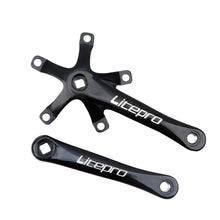 Litepro Square Taper Crankset for Folding Bikes - 130 BCD, 170mm, Aluminum, 525g