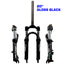 PASAK P70 20/24 Inch Mountain Bike Suspension Fork – Oil Damped, Adjustable Rebound, Mechanical Lockout, Disc Brake Compatible, Folding Bike Fork
