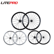 Litepro 16Inch 349 For Brompton Bicycle External 7Speed Wheelset 74x112MM 4 Bearing Aluminum Alloy Wheels Rims