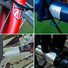 Litepro Brompton Frame Protection Kit – Aluminum Alloy, 6-Piece Set (Fork Cable Guide/Rear Hook/Main Frame/BB/Rear Chainstay), Black/Red/Gold/Silver