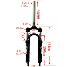 PASAK P70 20/24 Inch Mountain Bike Suspension Fork – Oil Damped, Adjustable Rebound, Mechanical Lockout, Disc Brake Compatible, Folding Bike Fork
