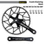 Litepro Square Taper Crankset with Hollowtech Narrow-Wide Chainring - 130 BCD, 170mm, 46-58T Options, Aluminum
