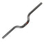Litepro Carbon Fiber M-Bar for Folding Bikes - 25.4mm, 540/580mm, 124g, 3K Weave, Gloss/Matte Black (Riser Handlebar)