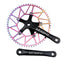 Litepro Square Taper Crankset with Hollowtech Narrow-Wide Chainring - 130 BCD, 170mm, 46-58T Options, Aluminum