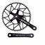 Litepro Square Taper Crankset with Hollowtech Narrow-Wide Chainring - 130 BCD, 170mm, 46-58T Options, Aluminum
