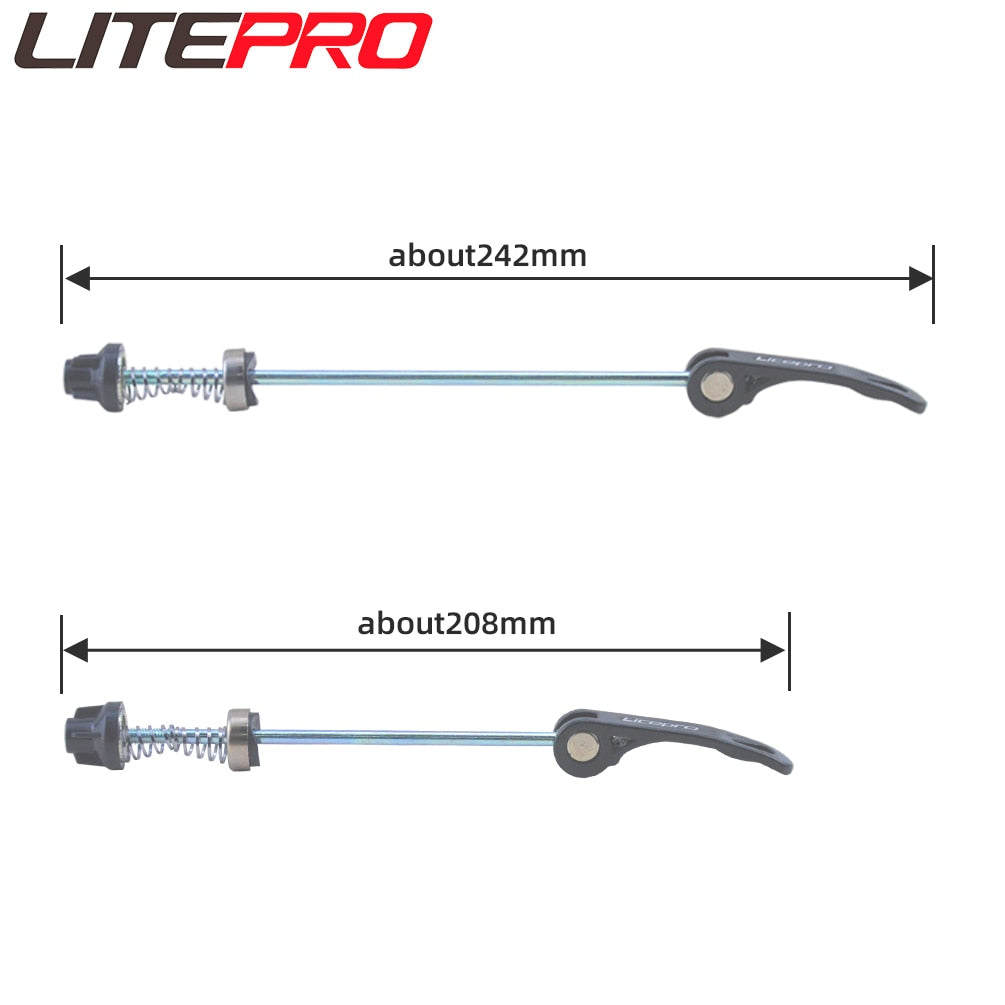 Litepro Aluminum Alloy Quick Release Lever Wheels Skewers