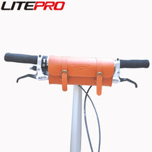 Litepro Leather Retro Handlebar Portable Hanging Bags