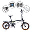 Litepro R9A 16Inch External 9 Speed Folding Bicycle Trifold Bike Steel Frame