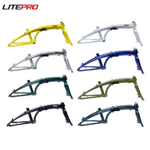 Litepro L2011D 20-Inch Folding Bike Frame – Disc Brake, 6061 Aluminum, Dolphin Design, 2851g (8 Colors)