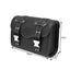 Litepro Black Retro Leather Handlebar Bag with Silver Buckle,for Brompton/Dahon