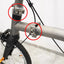 titanium foldable hinge clip for brompton Aline Cline Pline folding quick release hinge clamp