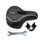 Litepro Shock Absorption Leather Saddle Folding Bicycle Waterproof Soft Large Area Cushion For MTB Road Bike