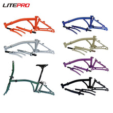 Litepro 7-Speed Tri-Fold Frame for Brompton Bikes – Cr-Mo Steel, 74×112mm, M Handlebar Compatible (4kg, 7 Colors)