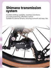 Litepo S20D Folding Bike - 20" 9-Speed, Disc Brake Aluminum Alloy Frame, Ultralight 11kg