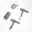 Titanium Bicycle Hinge Clamps and Hinge Levers Bike Frame Quick Release C Buckle Limit Nut for Brompton  Magnet Cycling Part