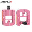 Liteplus Foldable Pedals - Universal 14mm Thread, Reflective, for Brompton/Dahon Folding Bikes