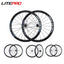 Litepro JKLapin Bicycle 700C 40MM V Brake Wheelset Road Bike 11S Bend Straight Pull Alloy Wheels 100x130MM