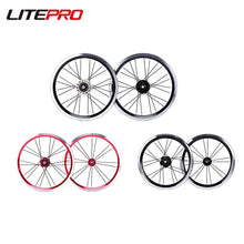 Litepro 14 16Inch Single External 3 Speed Bicycle Wheelset Disc V Brake Rims 20MM Alloy Folding Bike Wheels 74 85MM