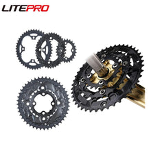 Litepro 24 39 44T Bicycle Steel Black Chainring BCD 64 104MM Sprocket For MTB Bike 4 Claws Crank Chainwheel
