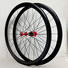 Litepro 700C Road Bicycle Wheelset 40MM Rim Sealed Bearing V Brake 12 Speed Flat Spoke Bicycle Wheels 20H 24H Alloy Rims