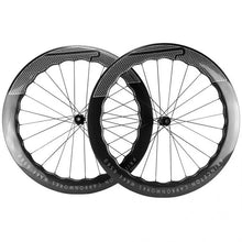 Litepro-Road Bicycle Prin Ceton Wheelset UD Glossy U Shape 700C Carbon Fibre 65mm Depth Disc Brake Clincher Wheels