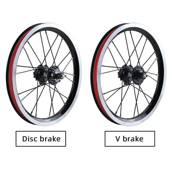 JKLapin 16 Inch Single Speed Wheels Folding Bike 74-85mm 20mm V/Disc B ...