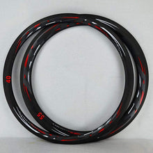 Litepro Road Bike 700C Wheelset Carbon Fat 40 55mm Rim Carbon Fiber Wheel V Brake Bicycle Rim 20/24hole Presta Valve Anti-cursor