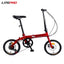 Litepro-Litepro 14 16Inch Carbon Steel Frame Folding Bicycle Single Variable Speed Disc Portable Bike