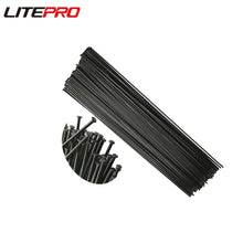 Litepro Straight Spoke 1PC 288 290 292 296 294 300 302 304 310MM Folding MTB Road Bicycle Stainless Steel Spokes With Copper Cap